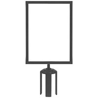 5 Star Vertical A4 Sign Frame Black for Belt Barriers