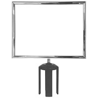 5 Star Horizontal A4 Sign Frame Polished Chrome for Belt Barriers