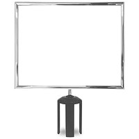 5 Star Horizontal A3 Sign Frame Polished Chrome for Belt Barriers