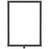 Standard Vertical A4 Sign Frame Black for Rope Barriers