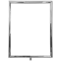Standard Vertical A4 Sign Frame Polished Chrome for Rope Barriers