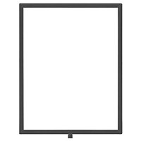 Standard Vertical A3 Sign Frame Black for Rope Barriers