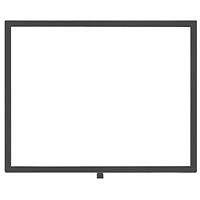 Standard Horizontal A3 Sign Frame Black for Rope Barriers