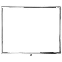 Standard Horizontal A3 Sign Frame Polished Chrome for Rope Barriers