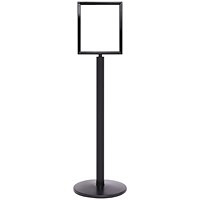 5 Star Sign Stands Black Post with A3 Vertical Sign