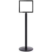 5 Star Sign Stands Black Post with A3 Horizontal Sign