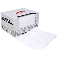 5 Star Spillpod Oil/Fuel Pads 310x390mm White Pack of 75 FS634559