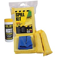 5 Star Chemical Spill Kit in Heat-sealed Mini Bag Yellow FS634801