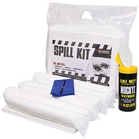 5 Star Oil/Fuel Spill Kit in Heat-sealed Bag 30 Litre White FS635044