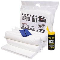 5 Star Oil/Fuel Spill Kit in Heat-sealed Bag 40 Litre White FS635365