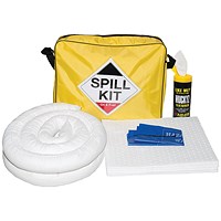 5 Star Oil and Fuel Spill Kit in Shoulder Bag 50 Litre White FS636362