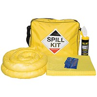 5 Star 50L Chemical Spill Kit in Hi-Vis Shoulder Bag Yellow FS636478
