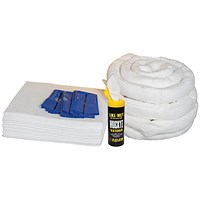 5 Star Refill Kit for 90L Spill Kit in a Drum with Lid White FS636645
