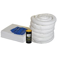 5 Star Refill Kit for 120L Spill Kit in a Wheelie Bin White FS636928