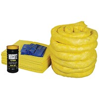 5 Star Refill Kit for 120L Spill Kit in a Wheelie Bin Yellow FS637017