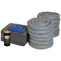 5 Star Refill Kit for 240L Spill Kit in a Wheelie Bin Grey FS637123