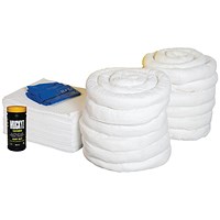 5 Star Refill Kit for 240L Spill Kit in a Wheelie Bin White FS637154