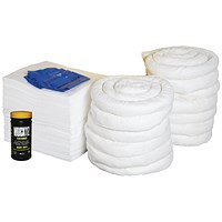 5 Star Refill Kit for 360L Spill Kit in a Wheelie Bin White FS637239