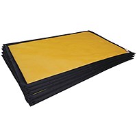 5 Star SpillTrapper Oil Mat Medium Yellow Pack of 5 FS638045