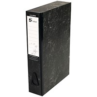 5 Star Value Box File, 75mm Spine, Foolscap, Cloud, Pack of 10