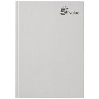 5 Star Value Casebound Notebook, A5, Ruled, Pack of 5 5 Star Value Casebound Notebook, A5, Ruled, Pack of 5