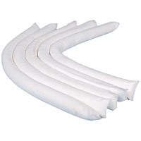 5 Star Oil/Fuel Socks in a Box 80mmx1.2m White Pack of 20 FS638885