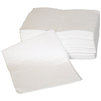 5 Star DW Oil/Fuel Pads Poly Pack 480x390mm Wht Pack of 100 FS638984