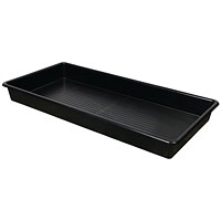 5 Star Evo Recycled Deep Spill Tray 1200x600x120mm Black FS641090