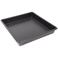 5 Star Evo Recycled Deep Spill Tray 600x600x120mm Black FS641205