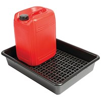 5 Star Evo Rcyc Spill Tray with Removable Grid 2x25L Black FS641458