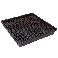 5 Star Evo Rcyc Spill Tray with Removable Grid 4x25L Black FS641465