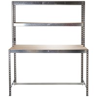 5 Star Hdut Workbench with 2 Upper Shelves 1500x800x1800mm FS643070