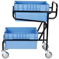 5 Star Mob Container Trolley +2 Containers 1100x410x915mm FS644398