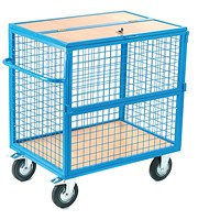 5 Star Security Mob Mesh Trolley Lockable Lid 1100x700x1140 FS645463