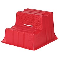 5 Star 2 Tread Industrial Steps PE Red 510x600x370mm FS645784