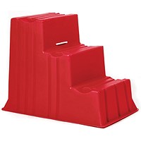 5 Star 3 Tread Industrial Steps PE Red 520x740x635mm FS645890
