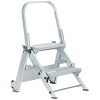 5 Star Easy Slope 2 Tread Folding Step Ladder 535x555x825mm FS646026
