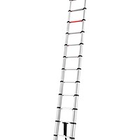 5 Star Telescopic 13 Tread Ladder with Stabiliser Aluminium FS646200