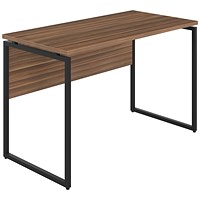 5 Star Vexo Desk with Modesty Panel 1200mm Dark Walnut/Black