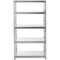 5 Star Hdut 5 Tier Galvanised Shelving 1000x600x1800mm