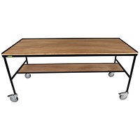 5 Star Mobile Workstation with Undershelf 1800x600x860mm FS647283