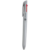 5 Star 4 Colour Ballpoint Pen Grey Barrel Black/Blue/Red/Green (Pack of 12)