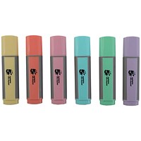 5 Star Highlighter Set Recycled Content Pastel Assorted (Pack of 10)