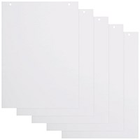 5 Star Plain Flipchart Pad 60gsm 20 Sheets A1 (Pack of 5)
