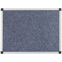 5 Star Fire Retardant Noticeboard 1200x900mm Grey