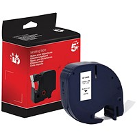 Five Star Non-OEM Replacement for Dymo 91201 White 12mm x 4m FS671425