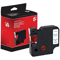 Five Star Non-OEM Replacement for Dymo 40914 Blue on White 9mm x 7m FS672454