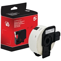 Five Star Non-OEM Replacement for Brother DK-11201 Black on White 29mm x 90mm 400/Roll FS672577