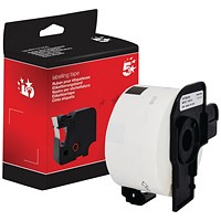 Five Star Non-OEM Replacement for Brother DK-11208 Black on White 38mm x 90mm 400/Roll FS672659