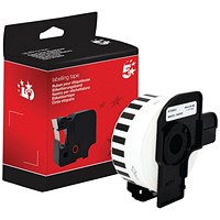 Five Star Non-OEM Replacement for Brother DK-22210 Black on White 29mm x 30.48m FS672801